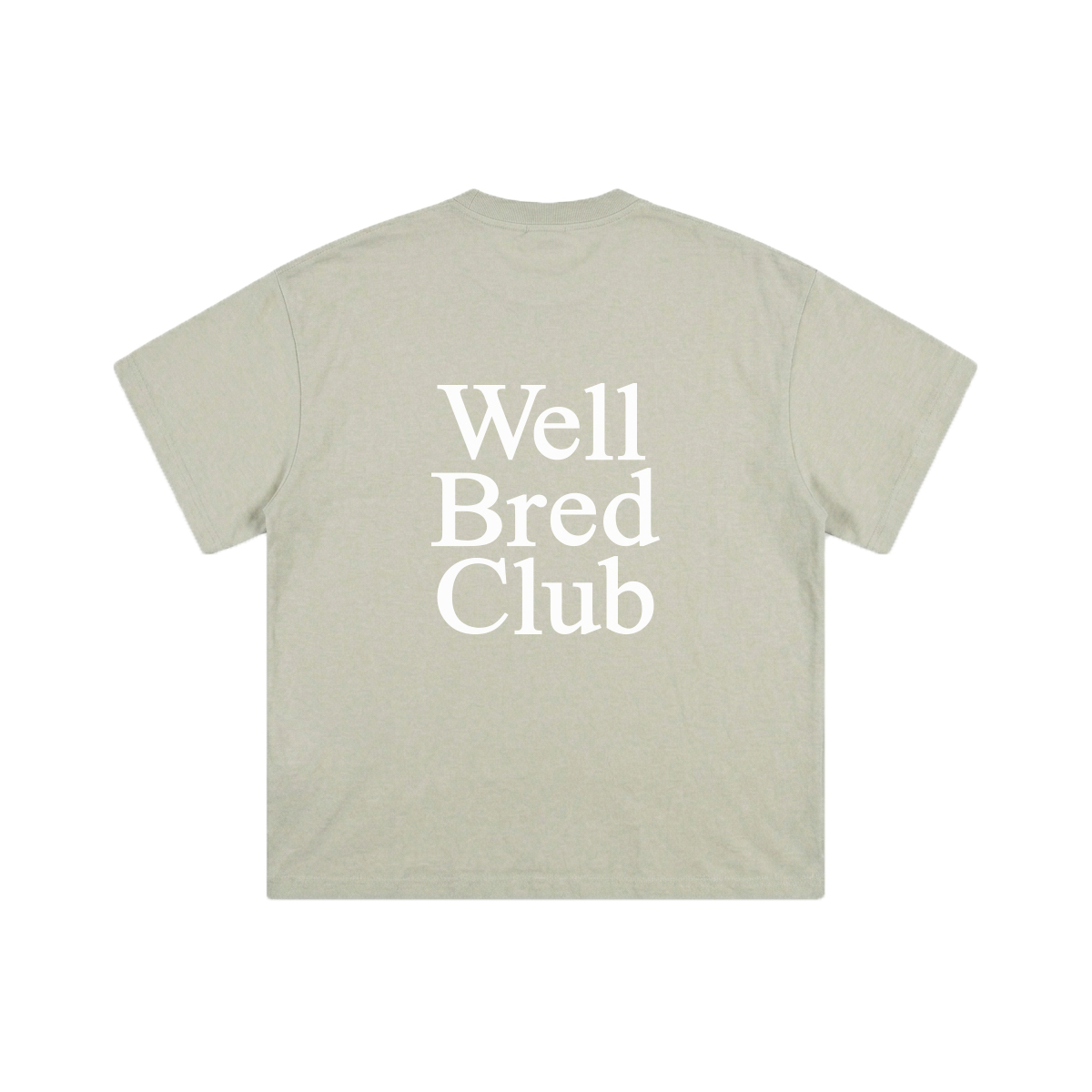 WellBred Club Kids Font Tee - Sage