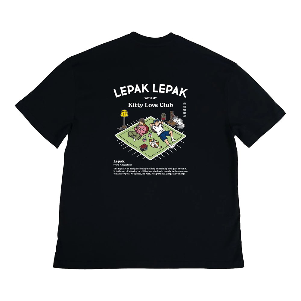 Happynauts The Lepak-Lepak Tee - Black