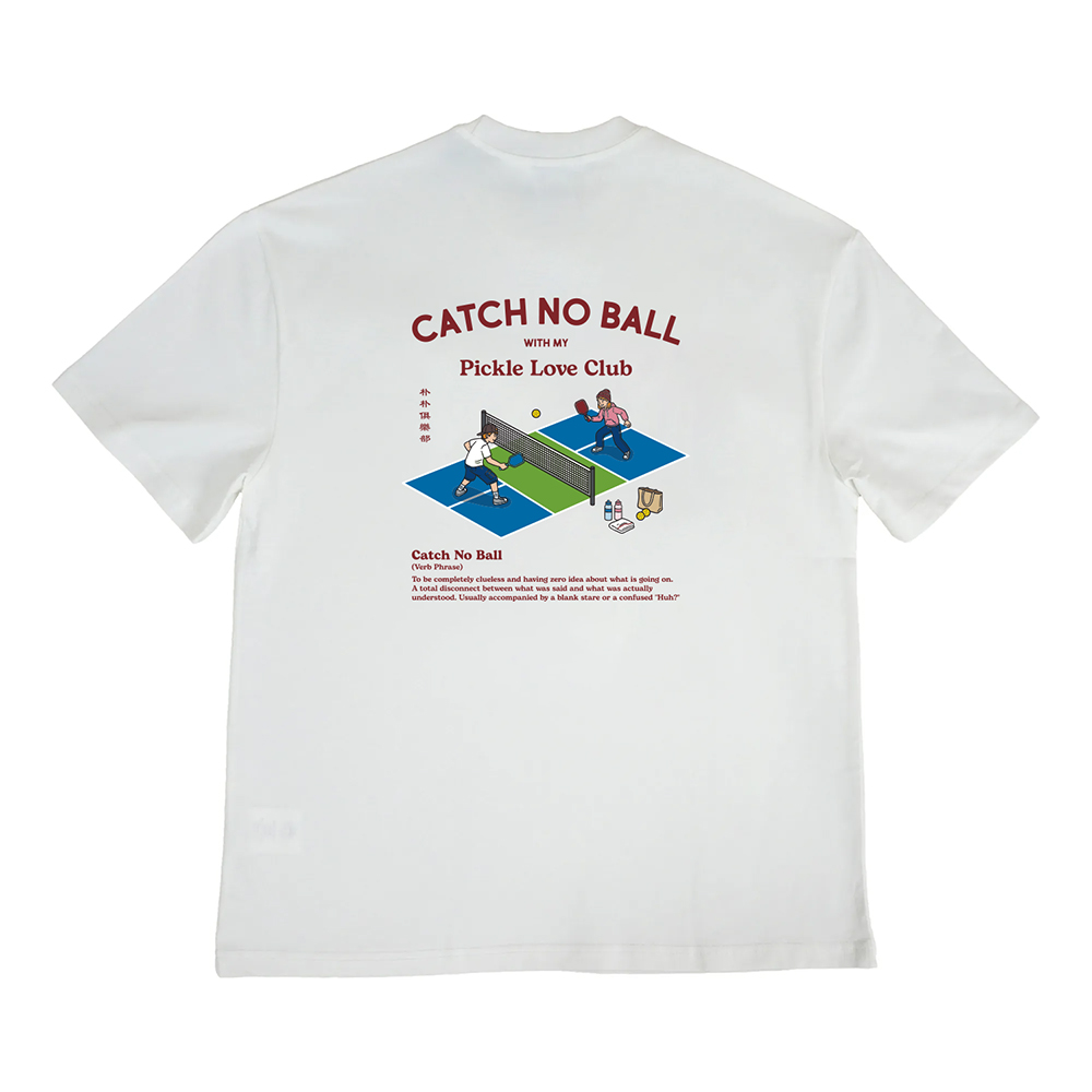 Happynauts Catch No Ball Tee - White