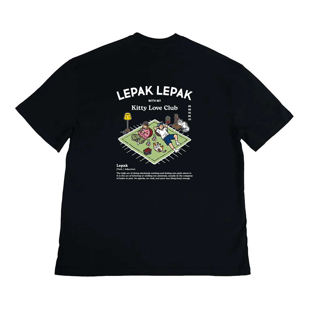 Happynauts The Lepak-Lepak Tee - Black