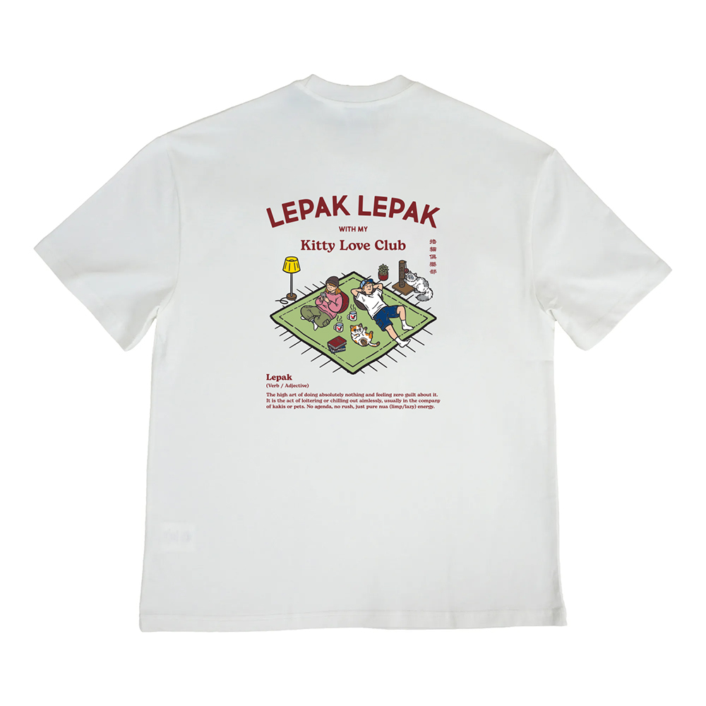 Happynauts The Lepak-Lepak Tee - White