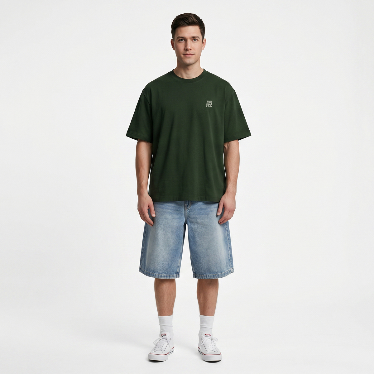 Wellbred Club "MRT" Tee - Green