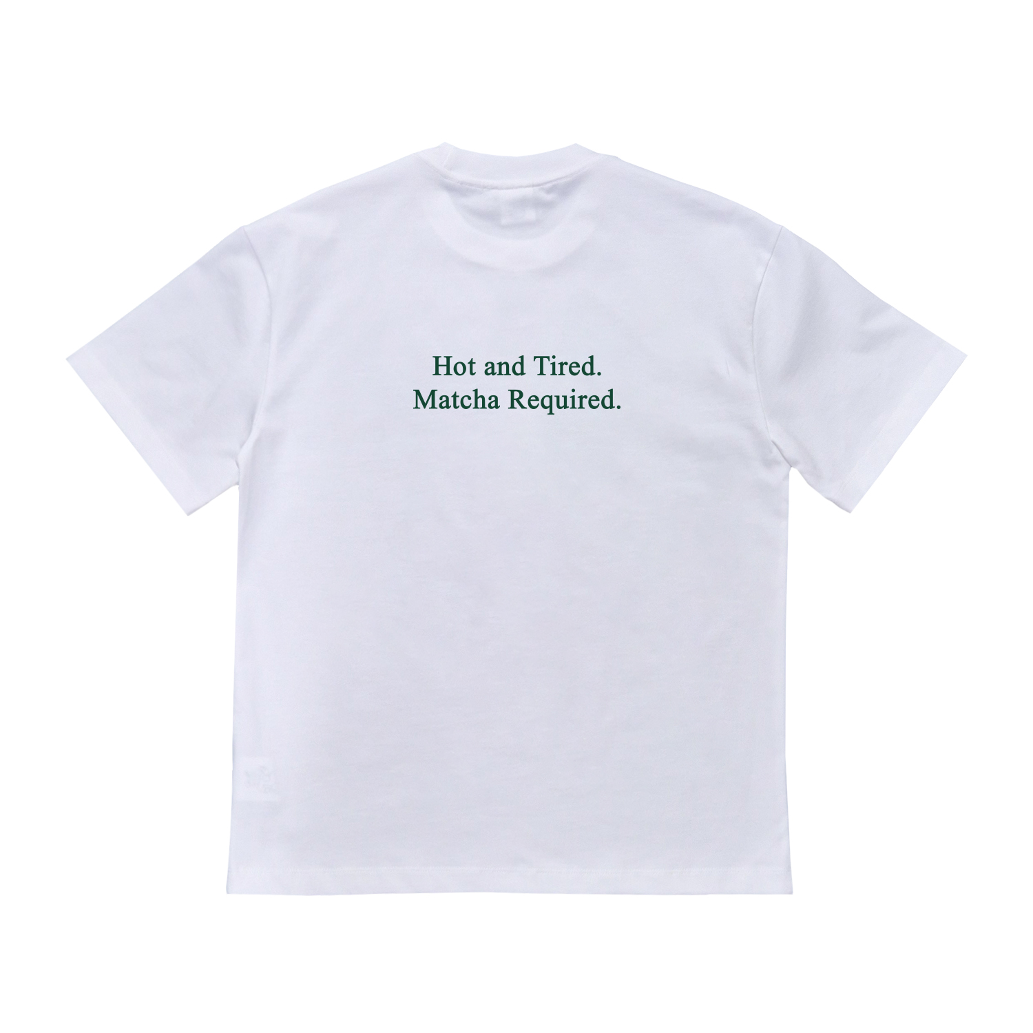 Wellbred Club "Matcha Required" Tee - White