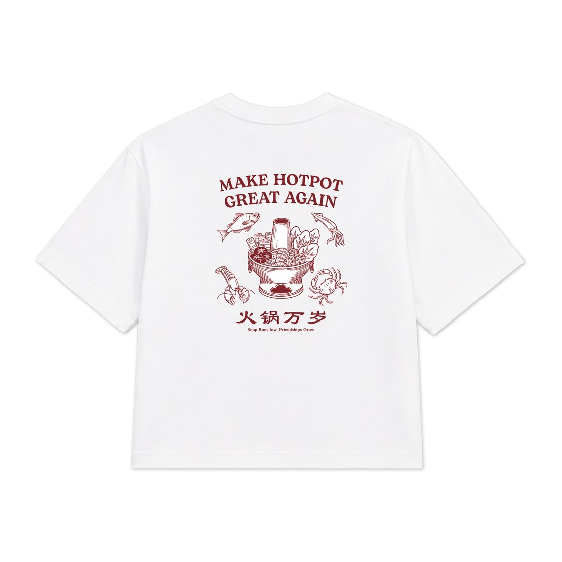 Wellbred Club "Hotpot" Tee - White