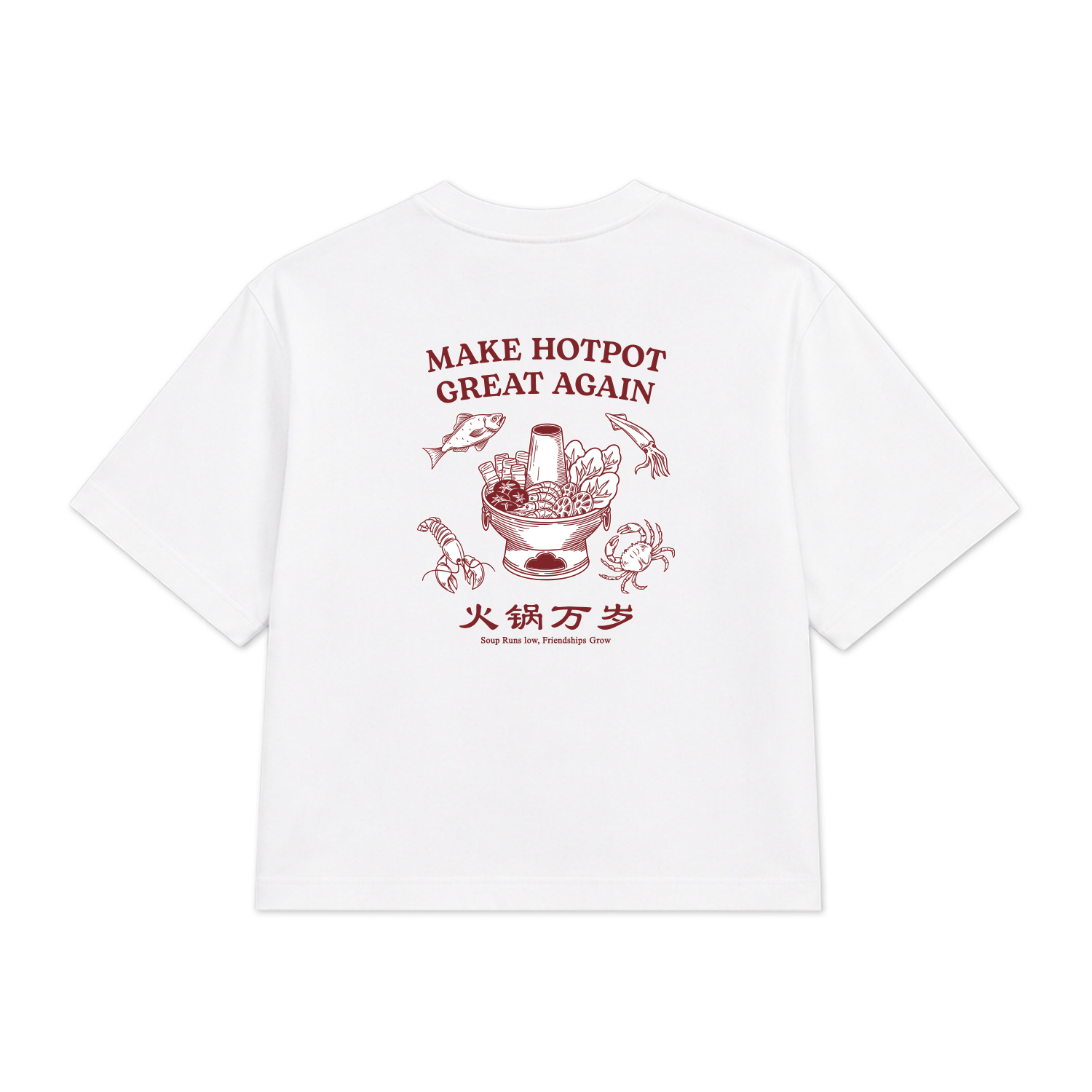 Wellbred Club "Hotpot" Tee - White