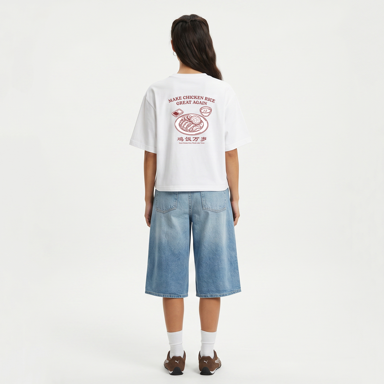 Wellbred Club "Chicken Rice" Tee - White