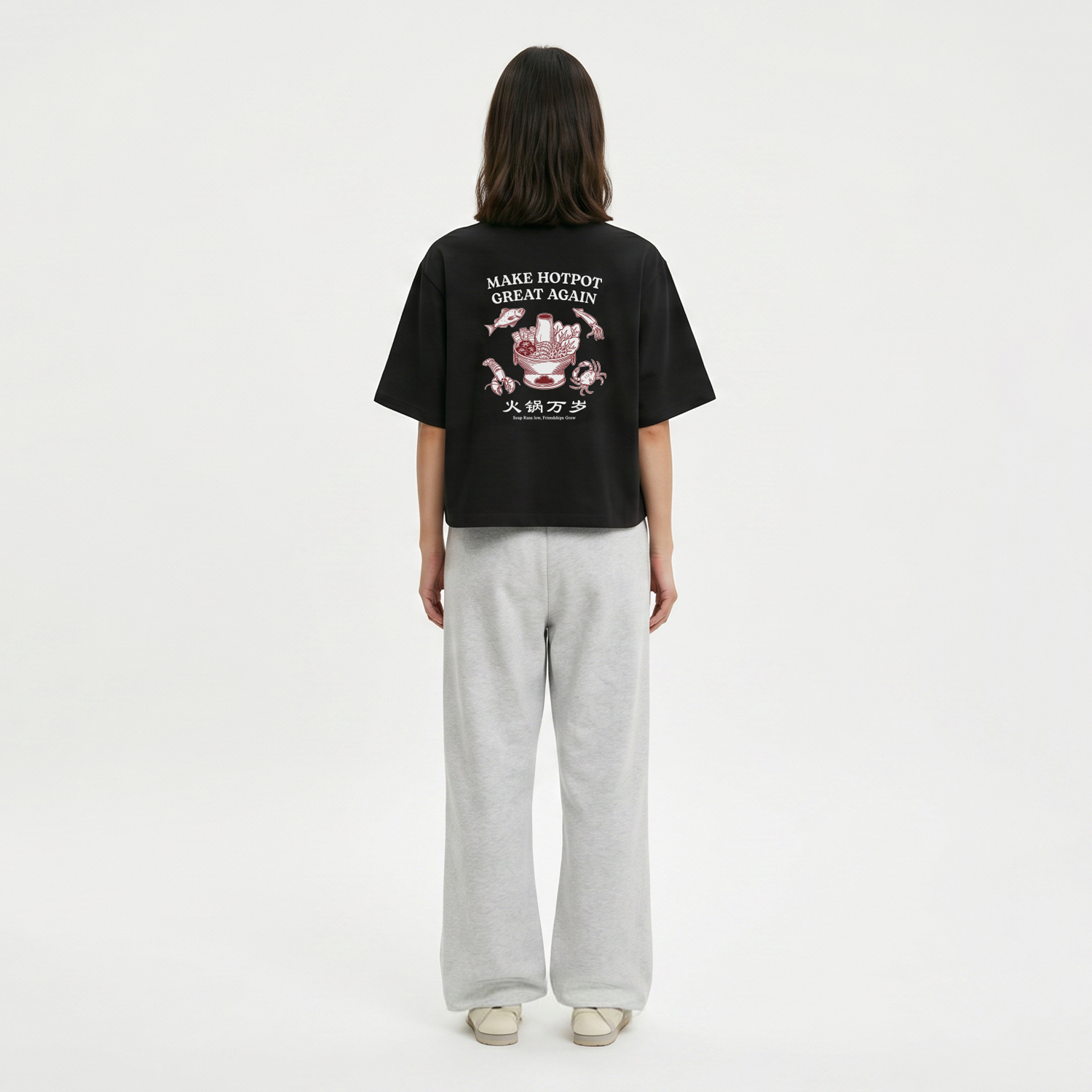 Wellbred Club "Hotpot" Tee - Black