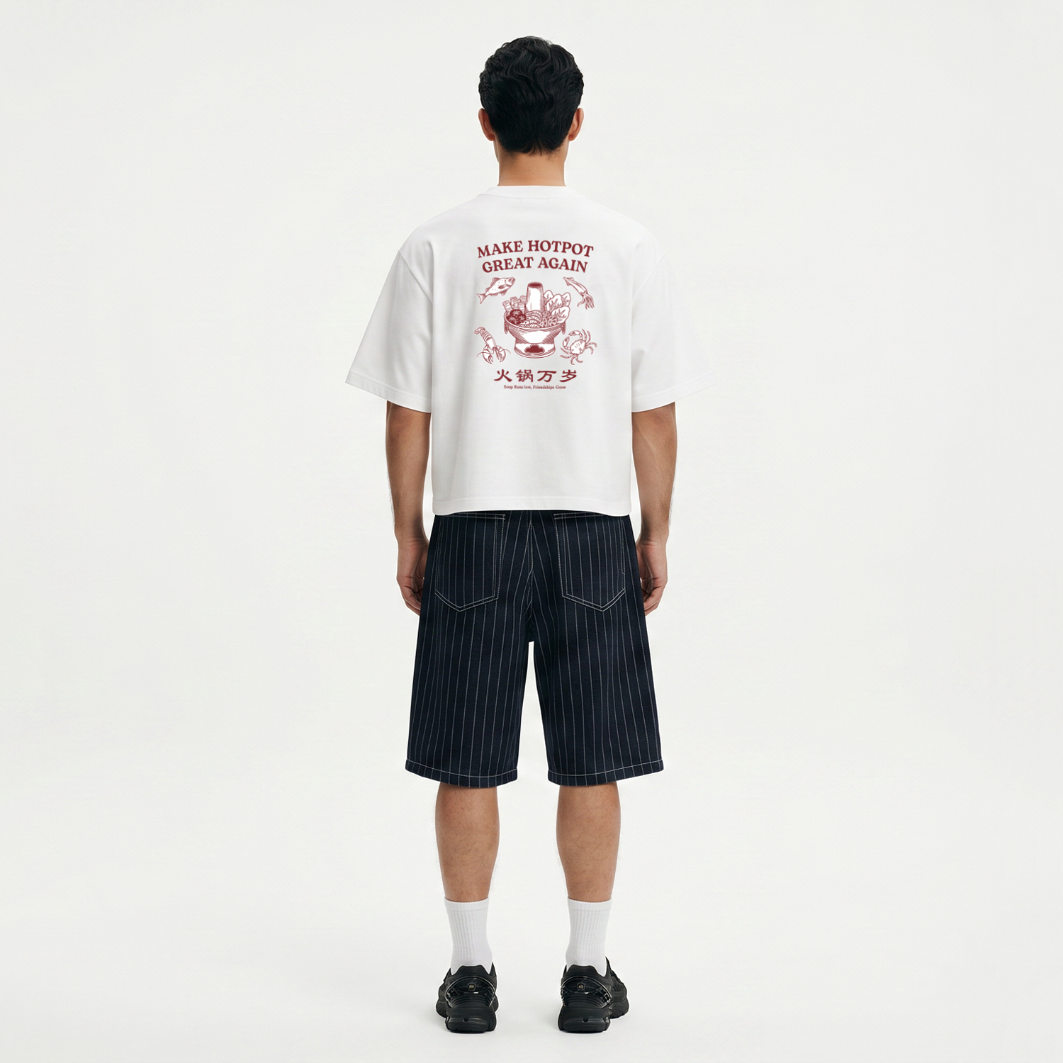Wellbred Club "Hotpot" Tee - White
