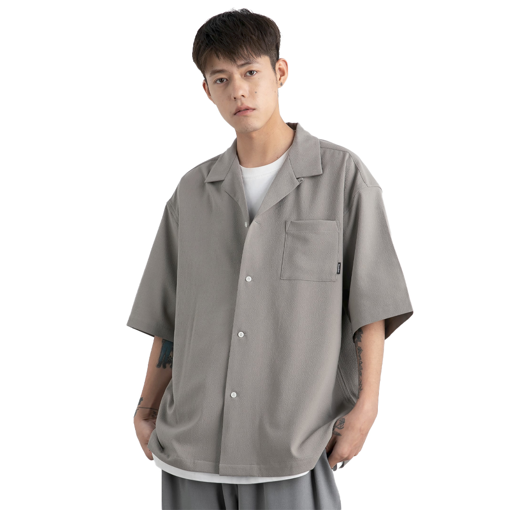 Vavues Basic Pocket Shirt - Khaki