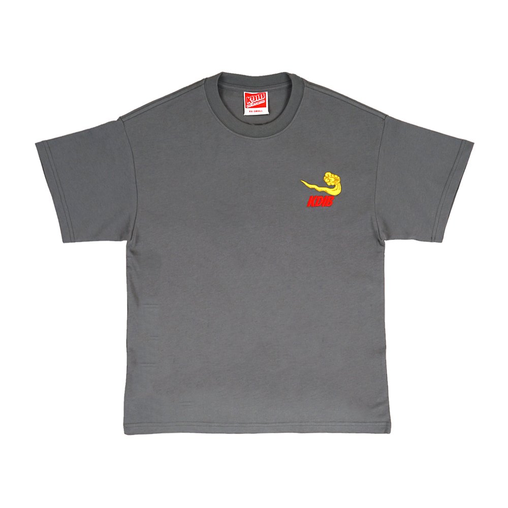 Kdib Cloud Emb Tee - Cement