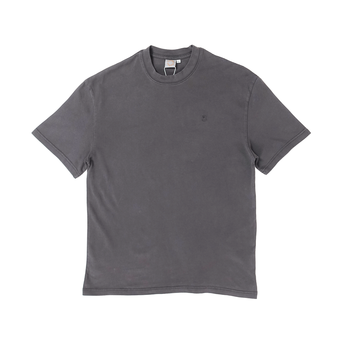 Wb Everyday Rabbit Emb Washed Tee - Charcoal