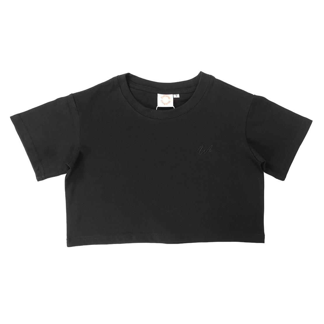 Wb Everyday Wm Wb Emb Crop Tee - Black