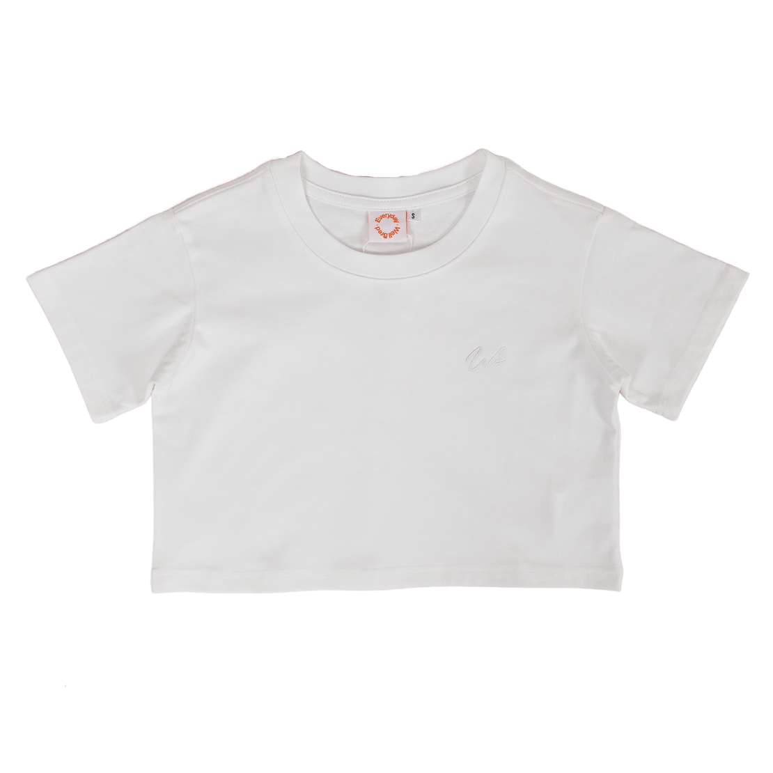 Wb Everyday Wm Wb Emb Crop Tee - White