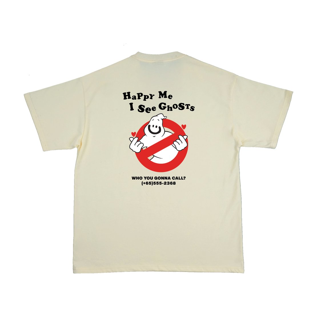Happynauts Ghost Tee - Cream