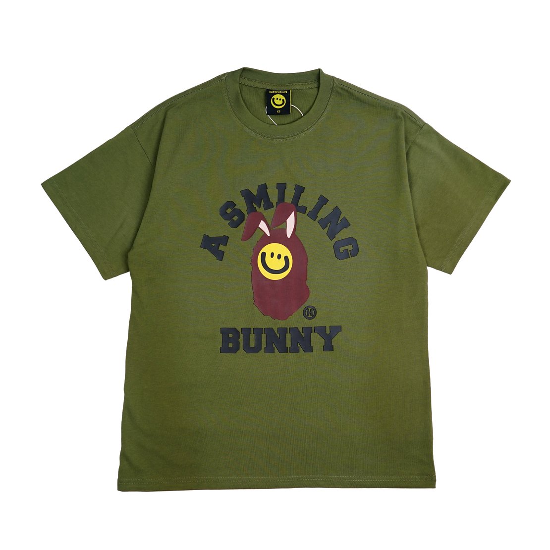 Happynauts Smiling Bunny Tee - Olive