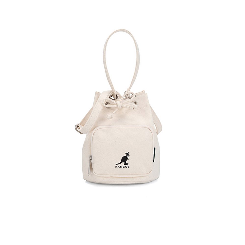 Kangol Lucky Canvas Bucket Bag - Ivory