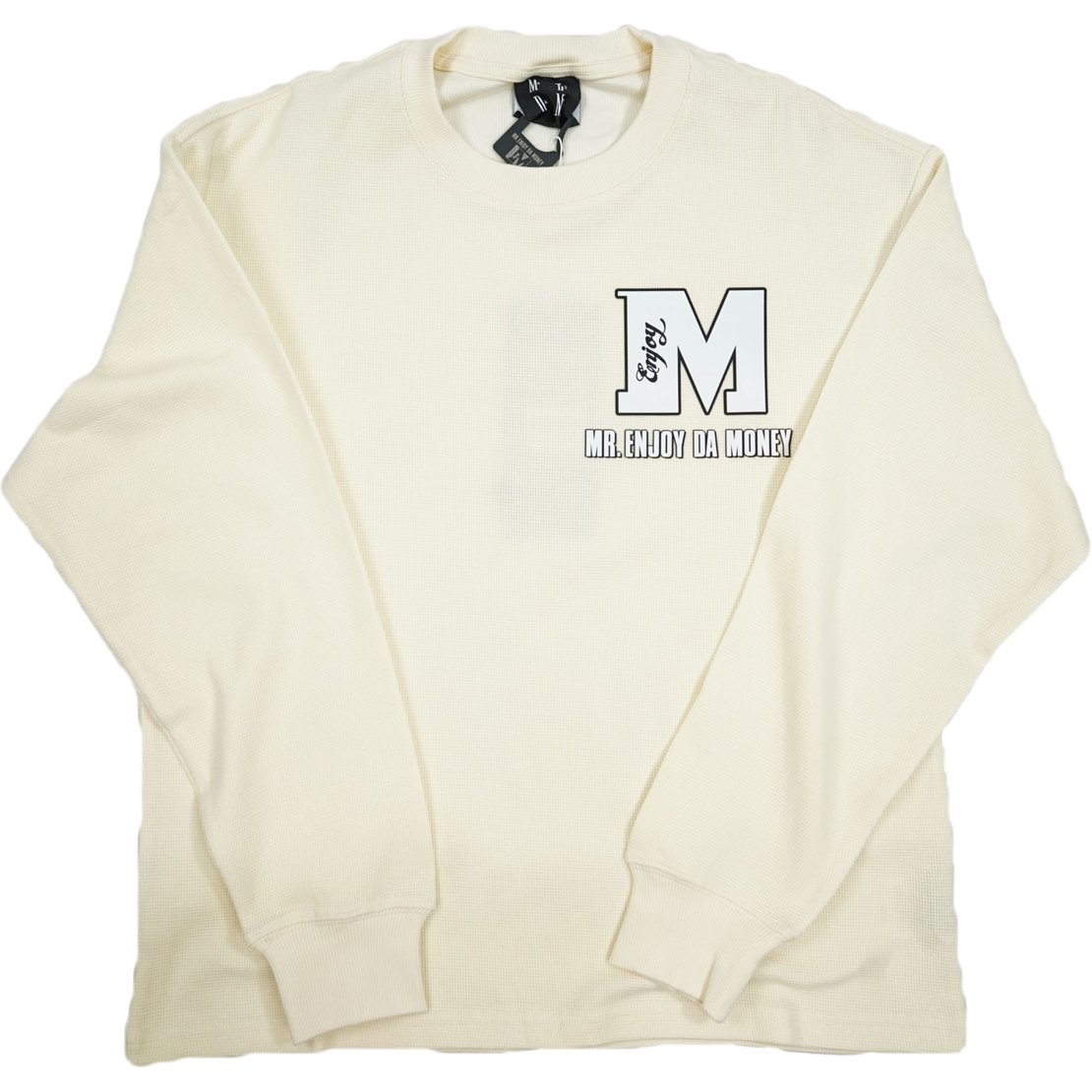 MEDM Basic M Waffle LS Tee - Cream