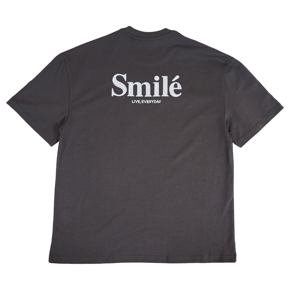 Happynauts Smile Stitch Tee - Charcoal