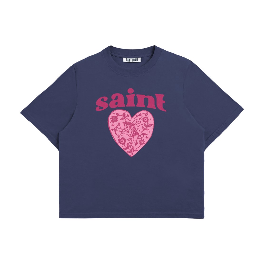 Saint Brain Love Saints Wm Tee - Navy