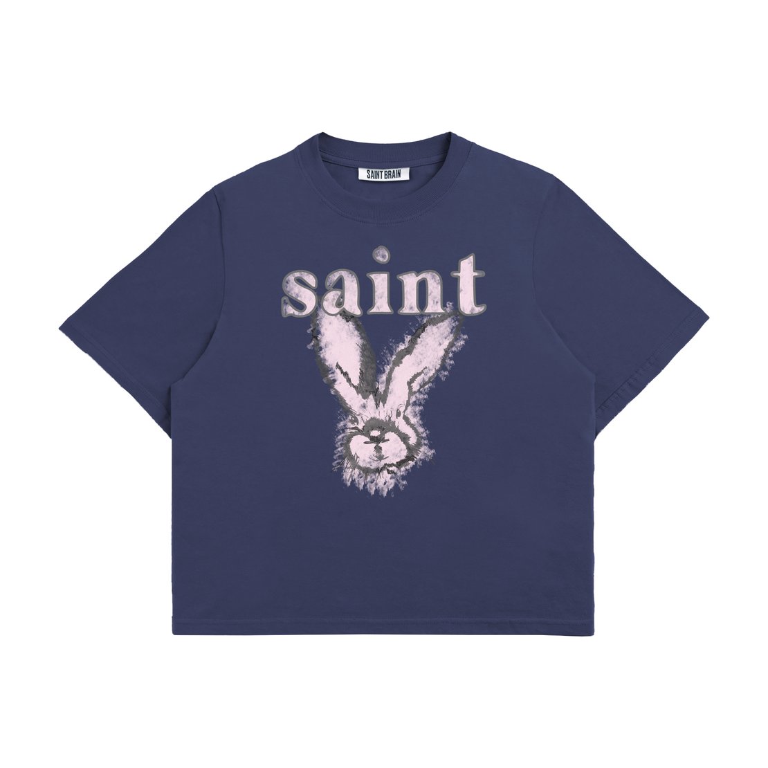 Saint Brain Saint Bunny Wm Tee - Navy