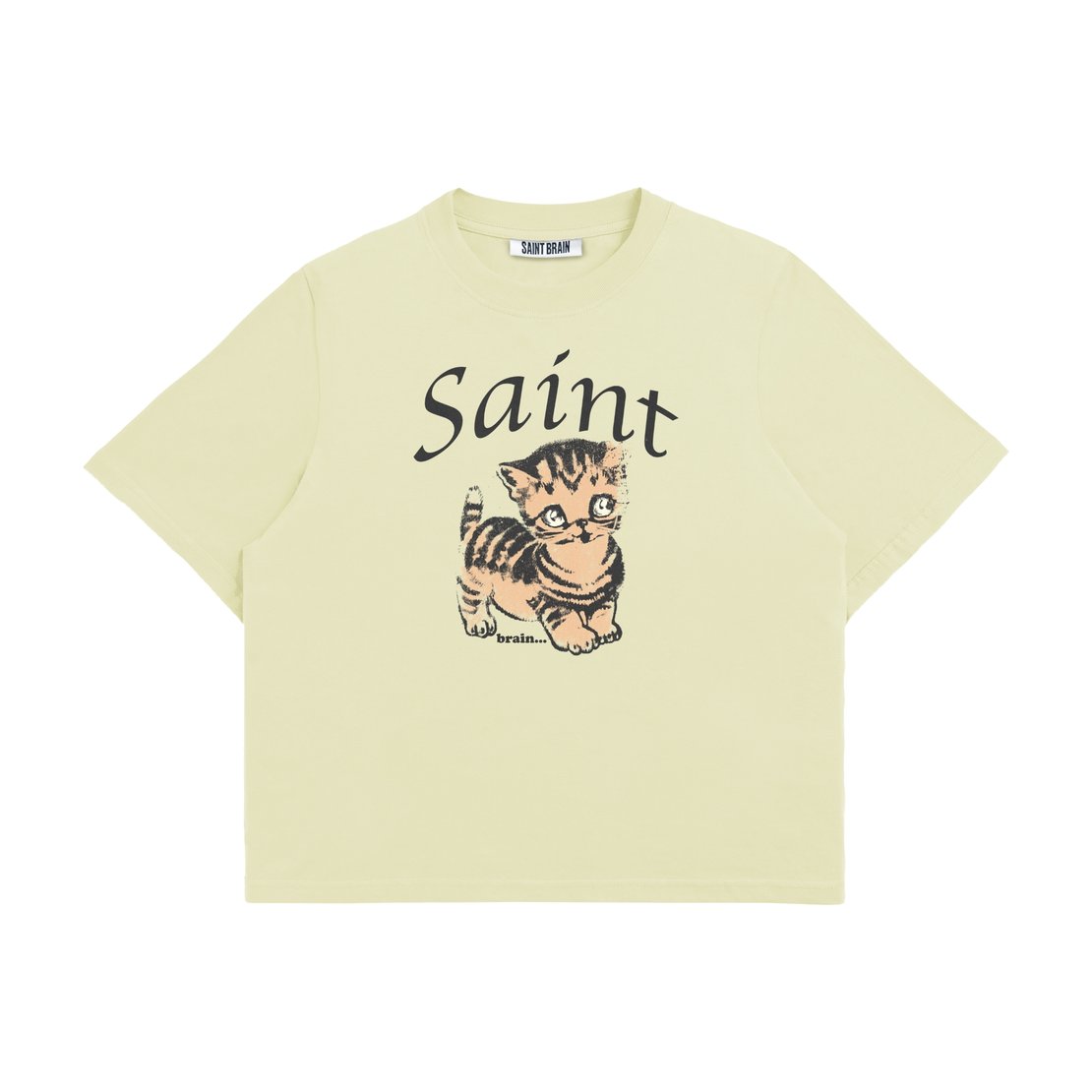 Saint Brain Saint Kitty Wm Tee - Beige