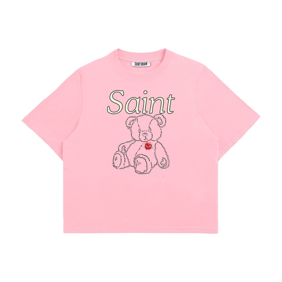 Saint Brain Saint Teddy Wm Tee - Pink
