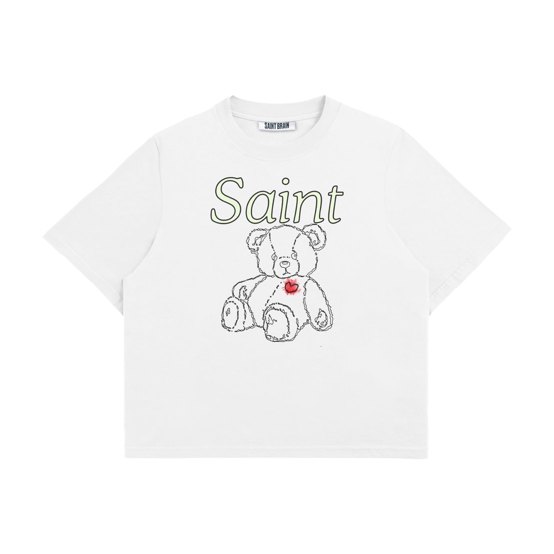 Saint Brain Saint Teddy Wm Tee - White