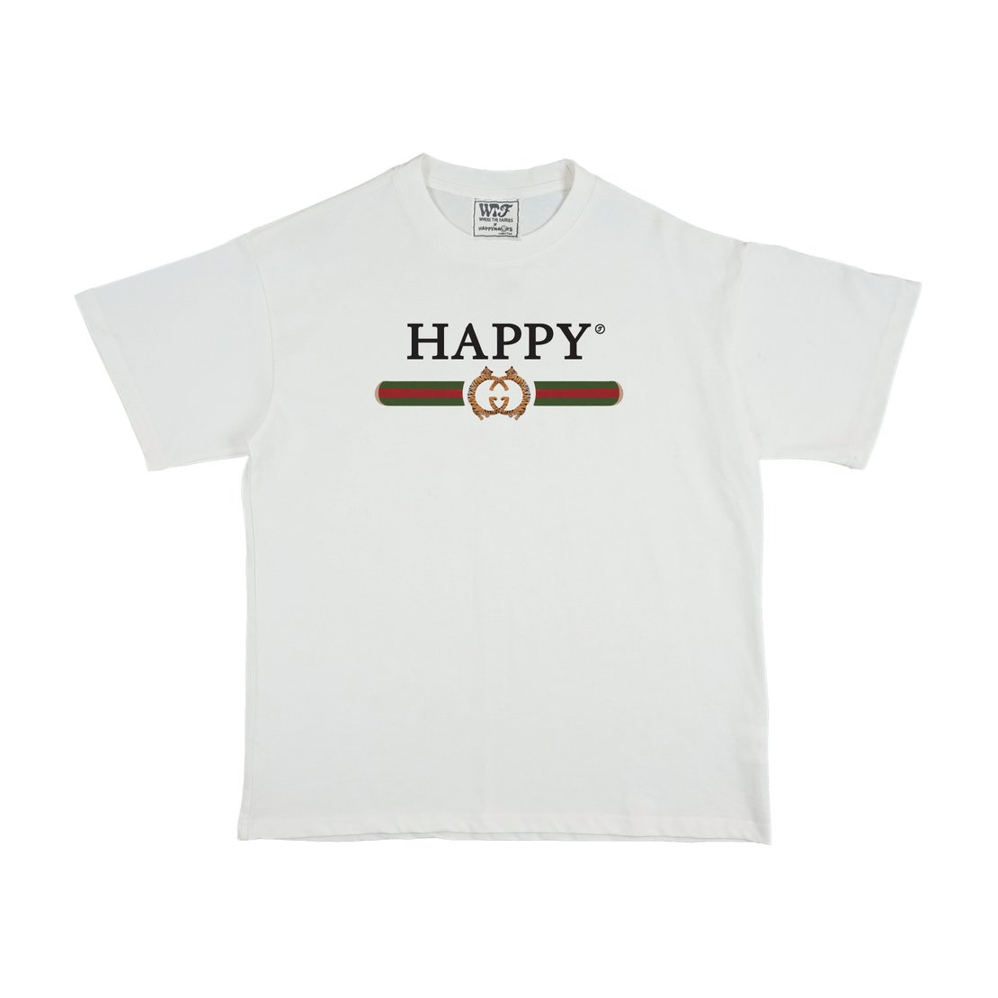 Wtf x Happynauts Tiger Yoga Tee - White
