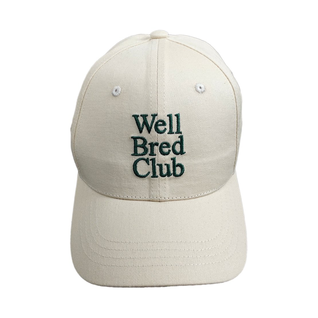 WBC Green Emb Baseball Cap - Cream