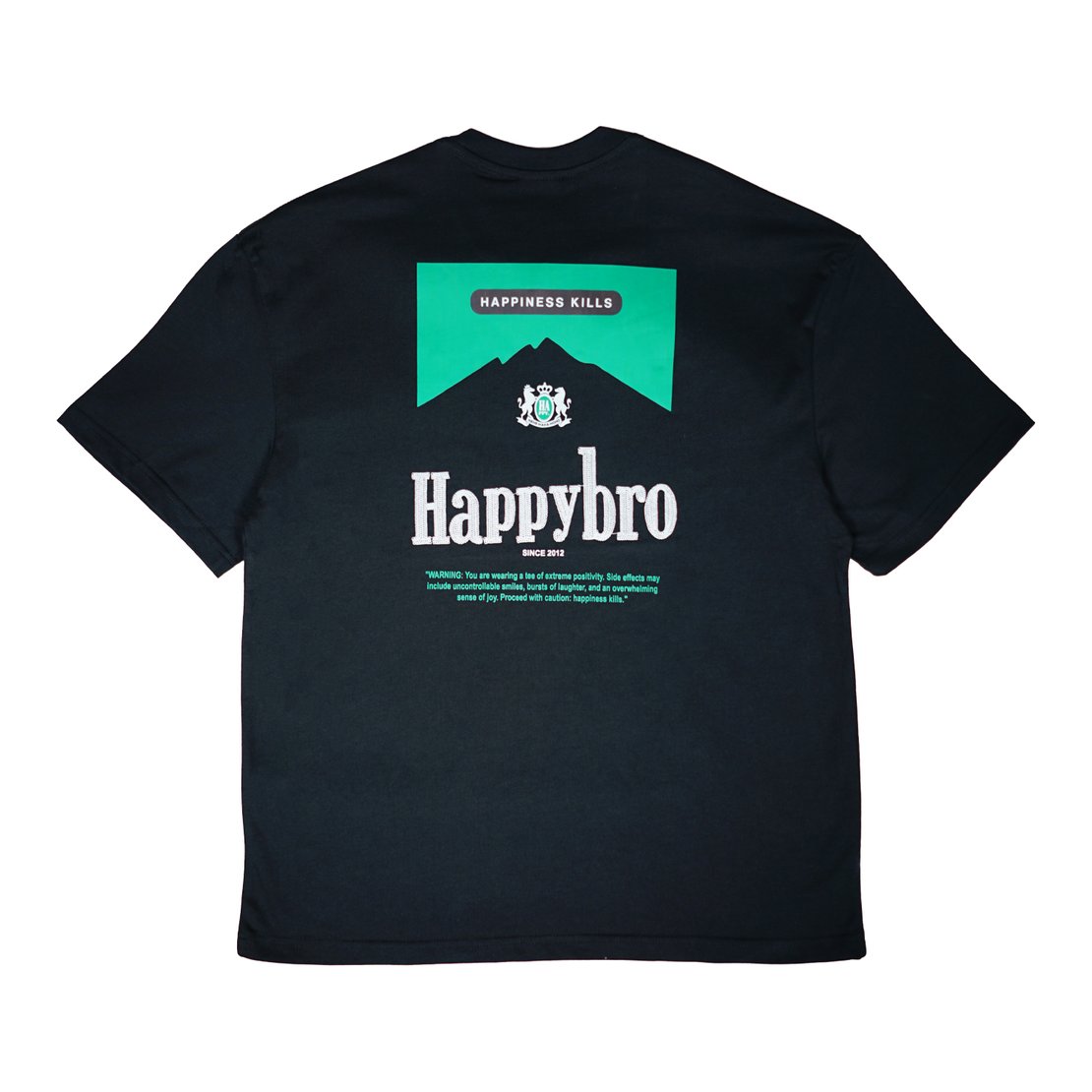 Happynauts Happybro Pack Stitch Tee - Black