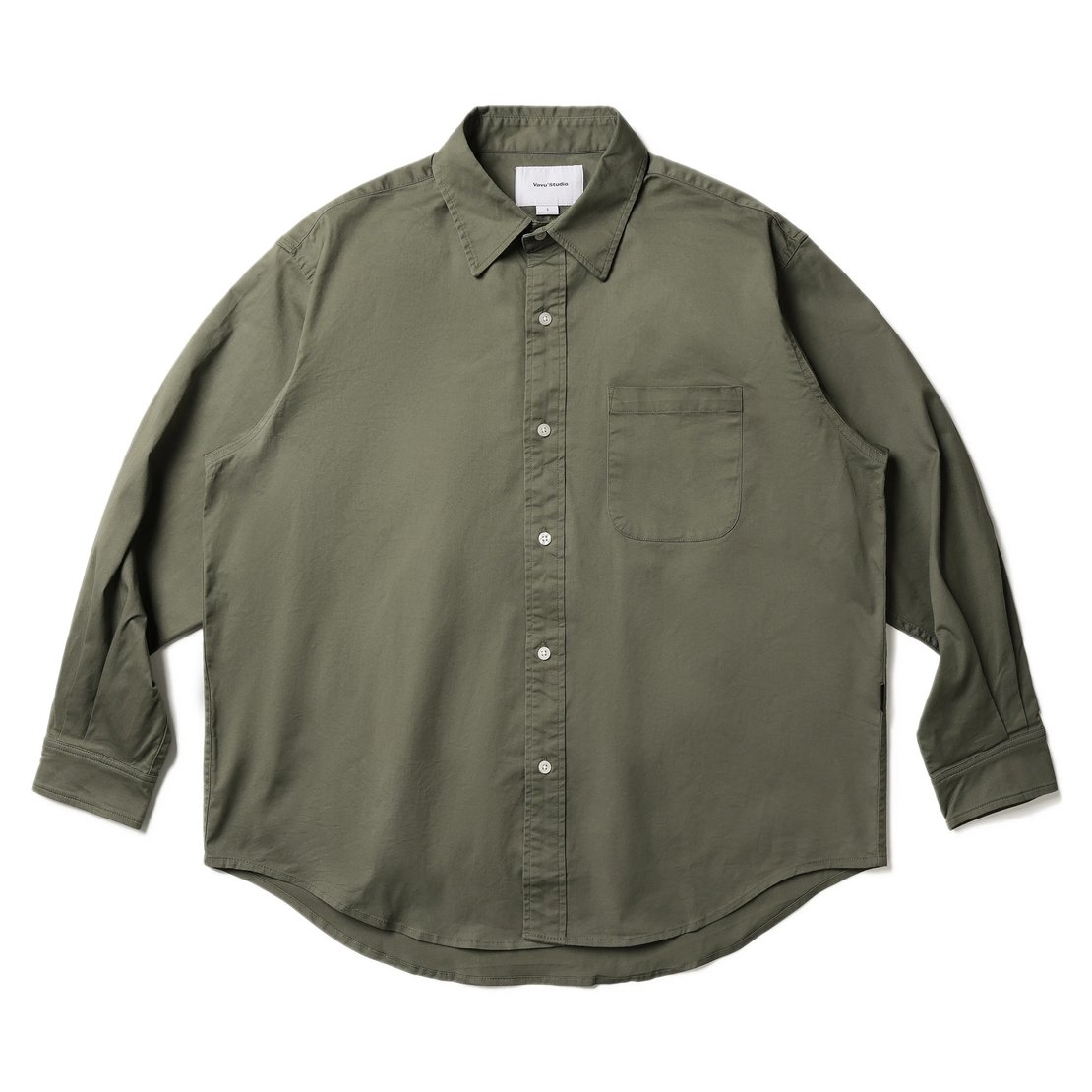Vavues Basic Ls Shirt - Khaki