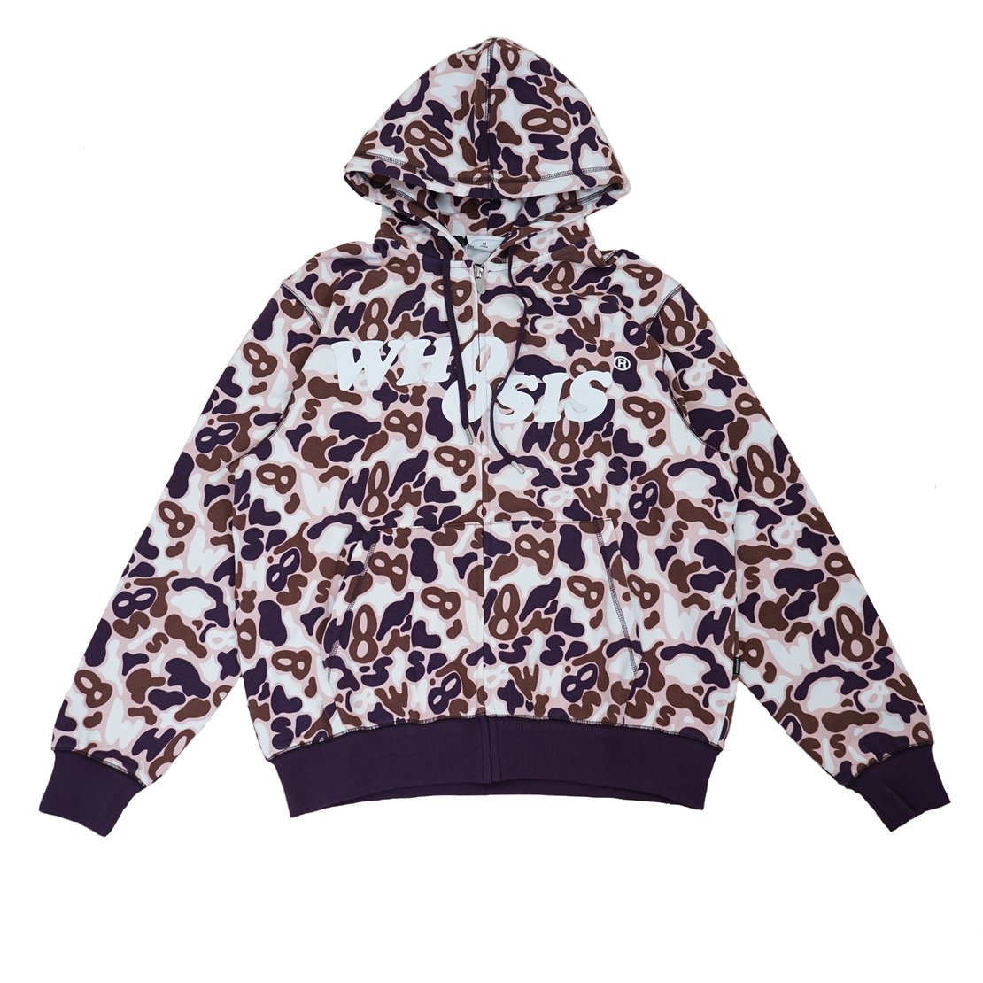 Whoosis 8 Logo Aop zip hoodie