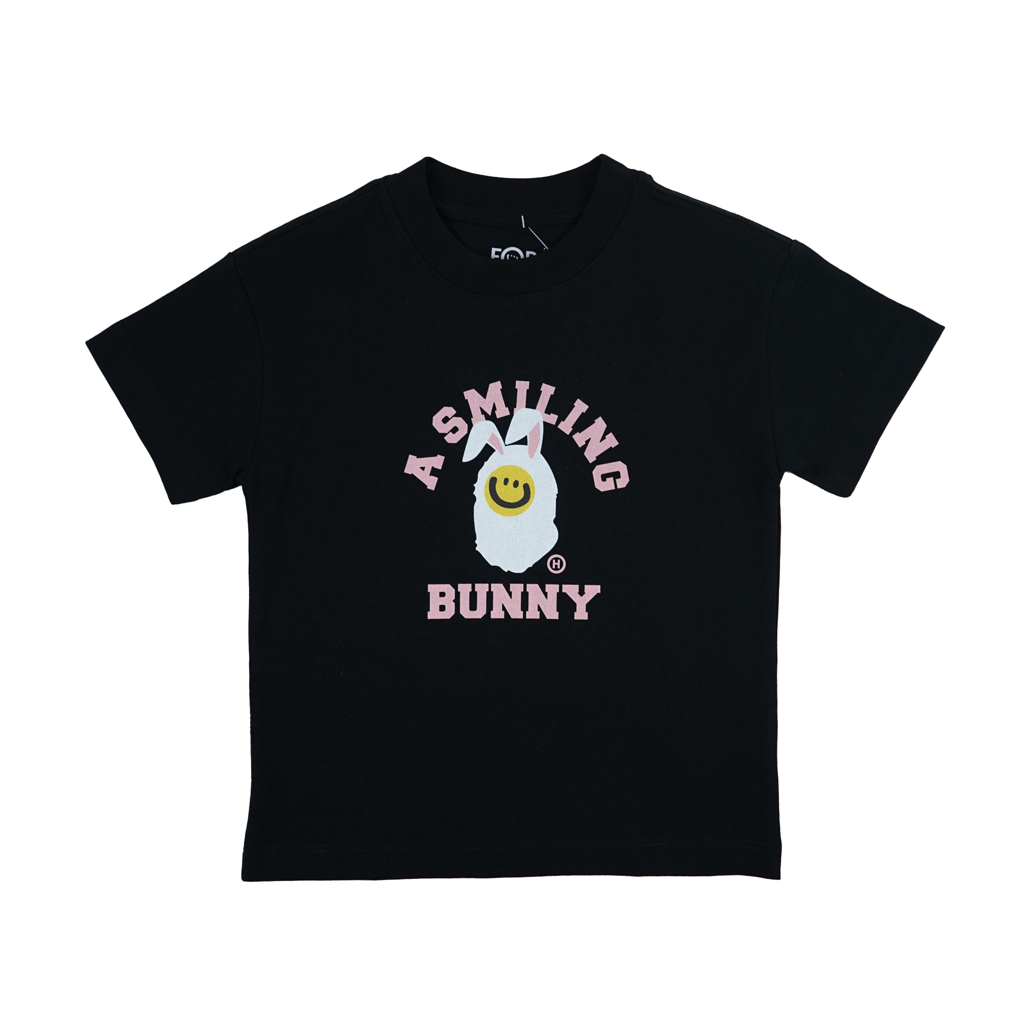 Happynauts Kids Smiling Bunny Tee - Black