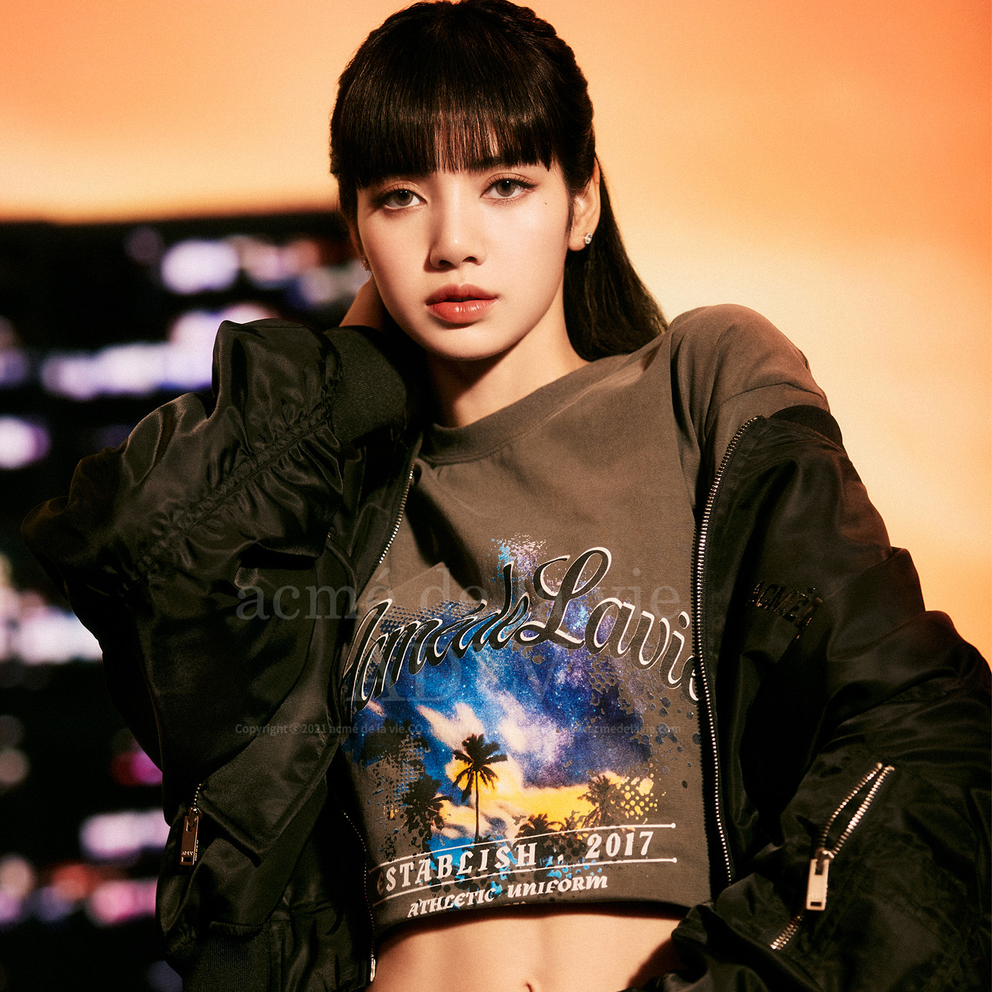 Adlv X Lisa Tropical Script Logo Tee