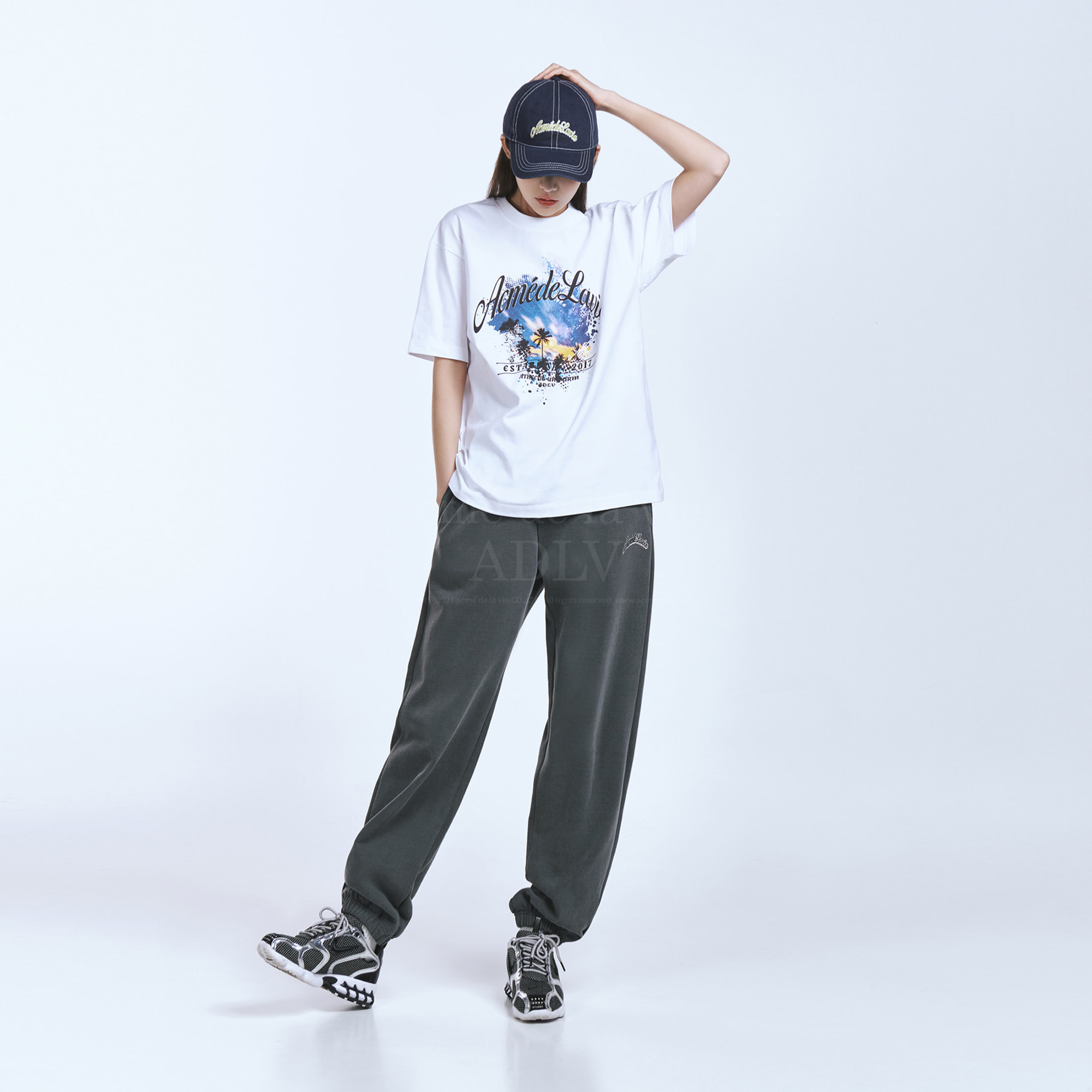 Adlv X Lisa Tropical Script Logo Tee