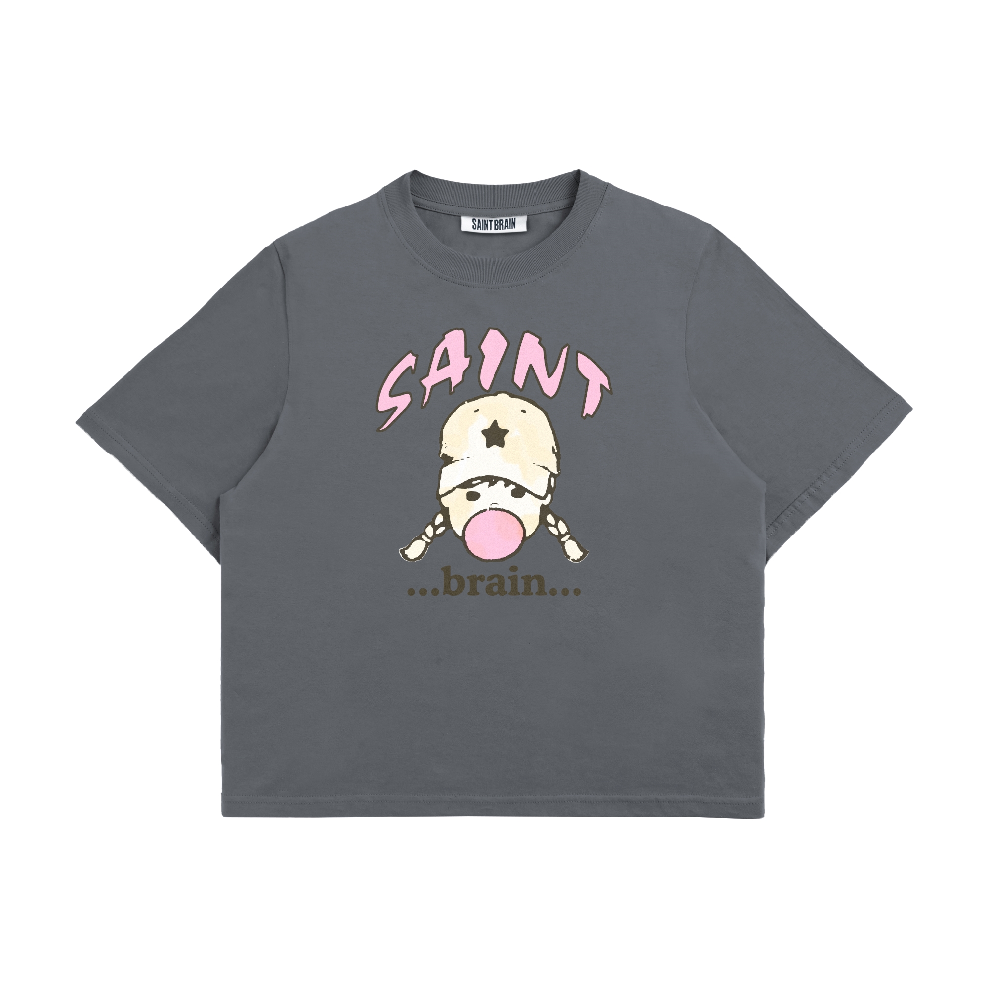 Saint Brain Bubblegum Wm Tee - Charcoal