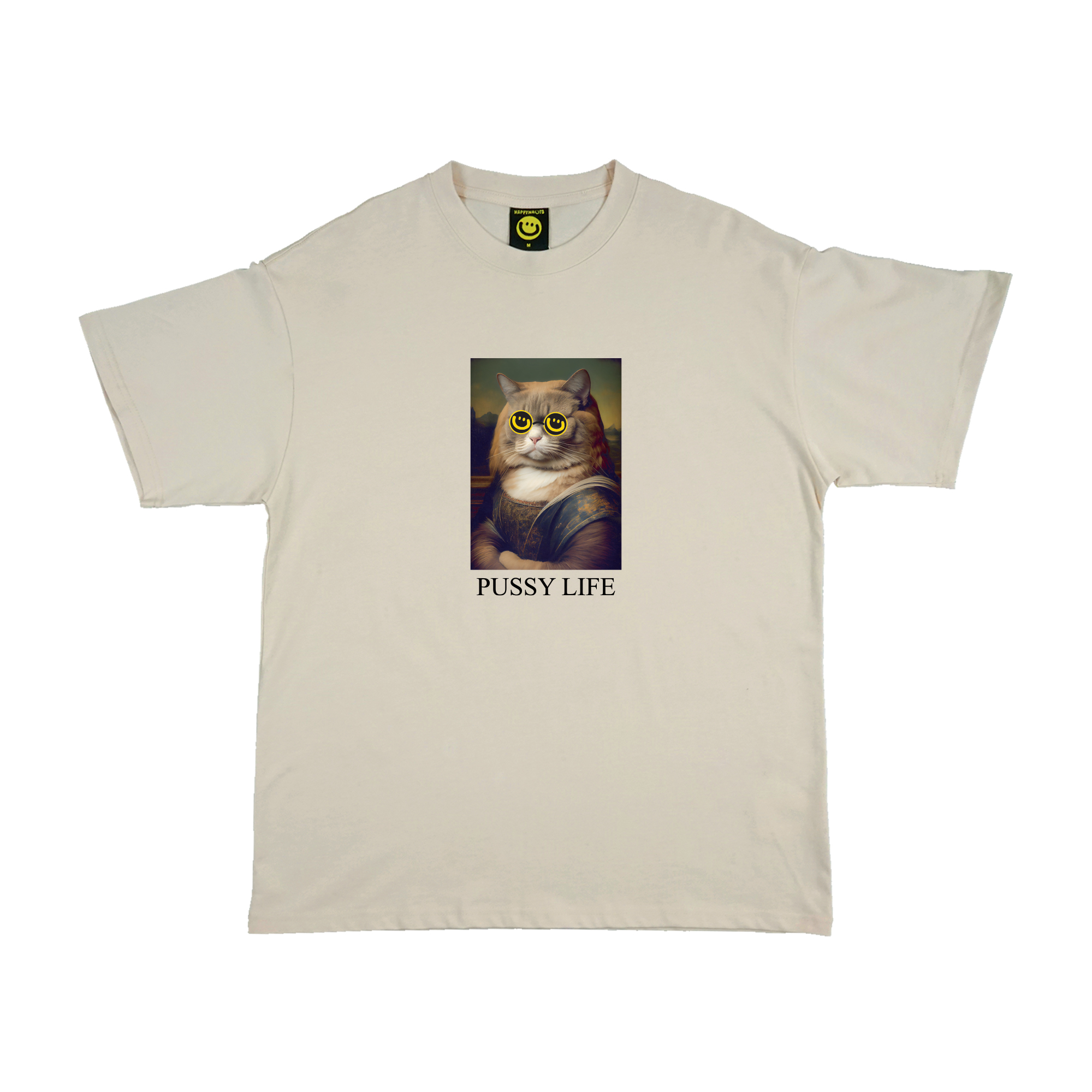 Happynauts Cat Lisa Tee - Beige