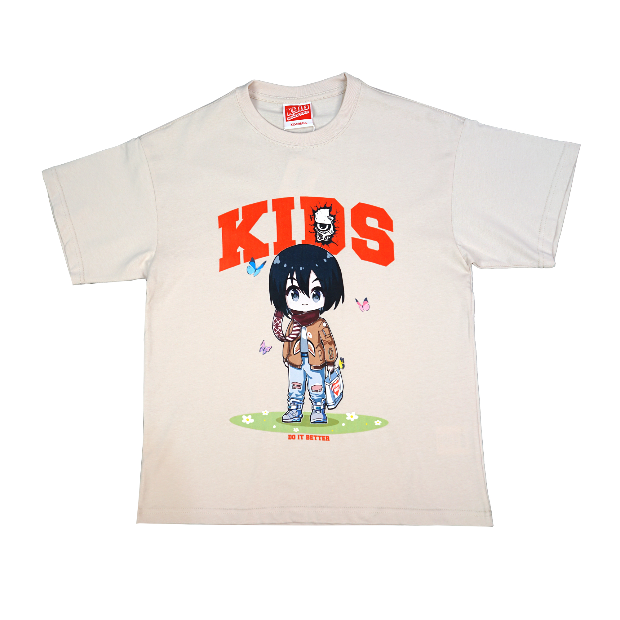 Kdib Chibi Mikasa Tee - Beige