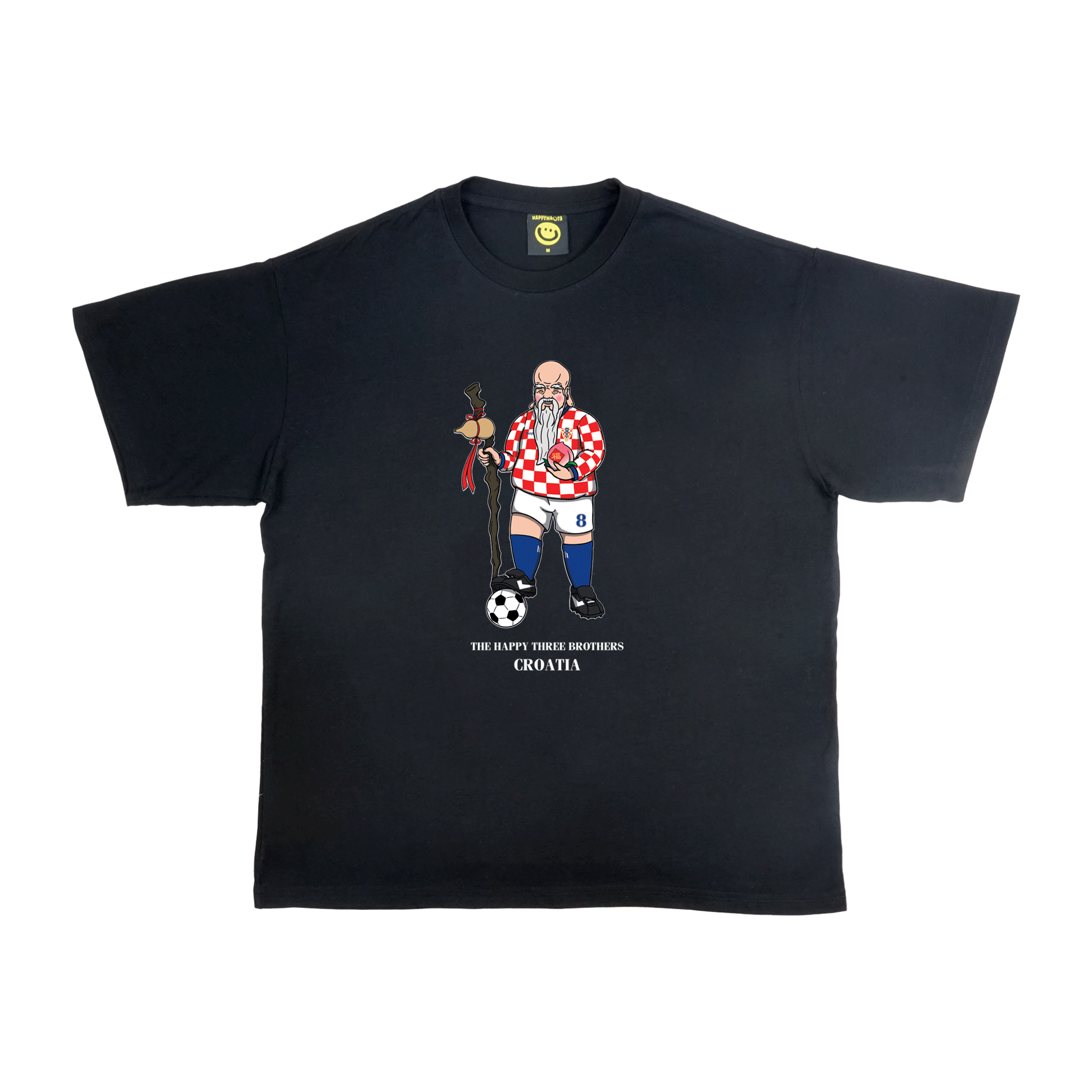Happynauts ??Croatia Tee - Black