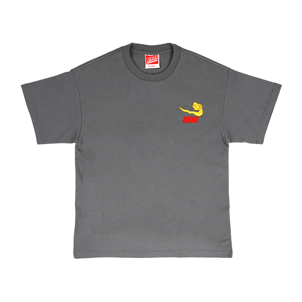 Kdib Cloud Emb Tee - Cement