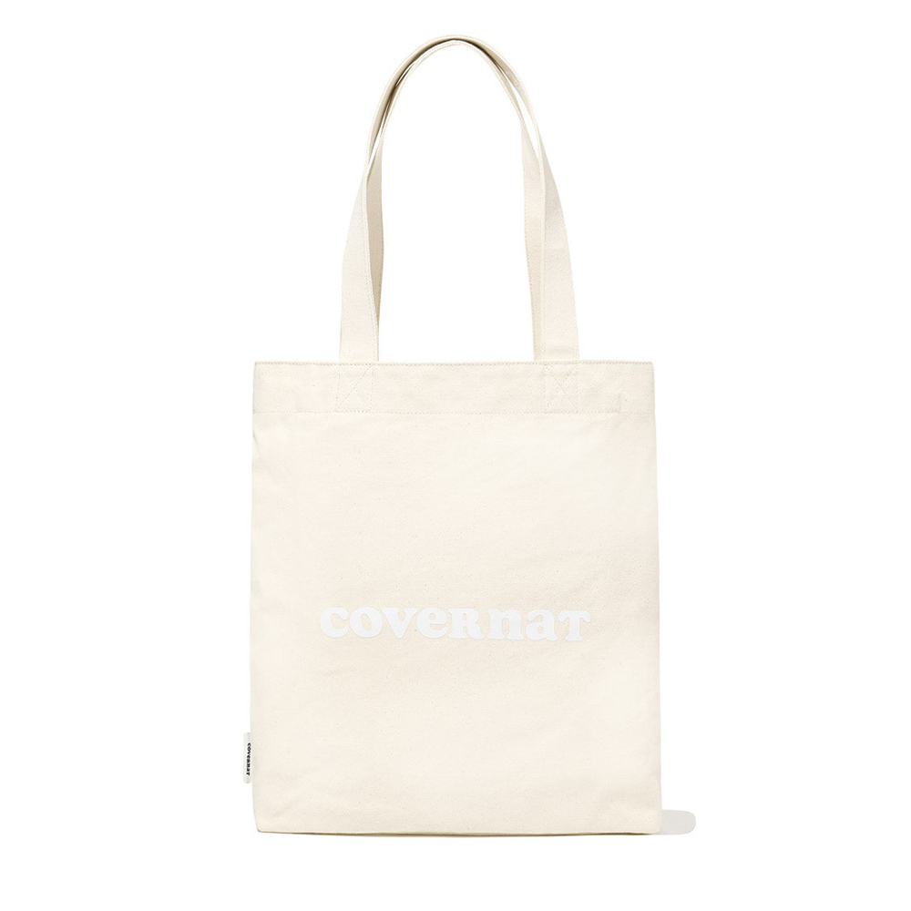 Covernat Clover Heart Canvas Eco Bag - Ivory