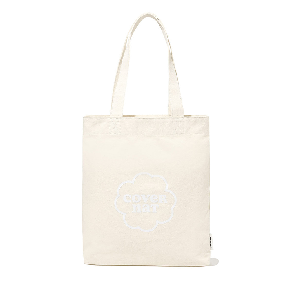 Covernat Clover Heart Canvas Eco Bag - Ivory