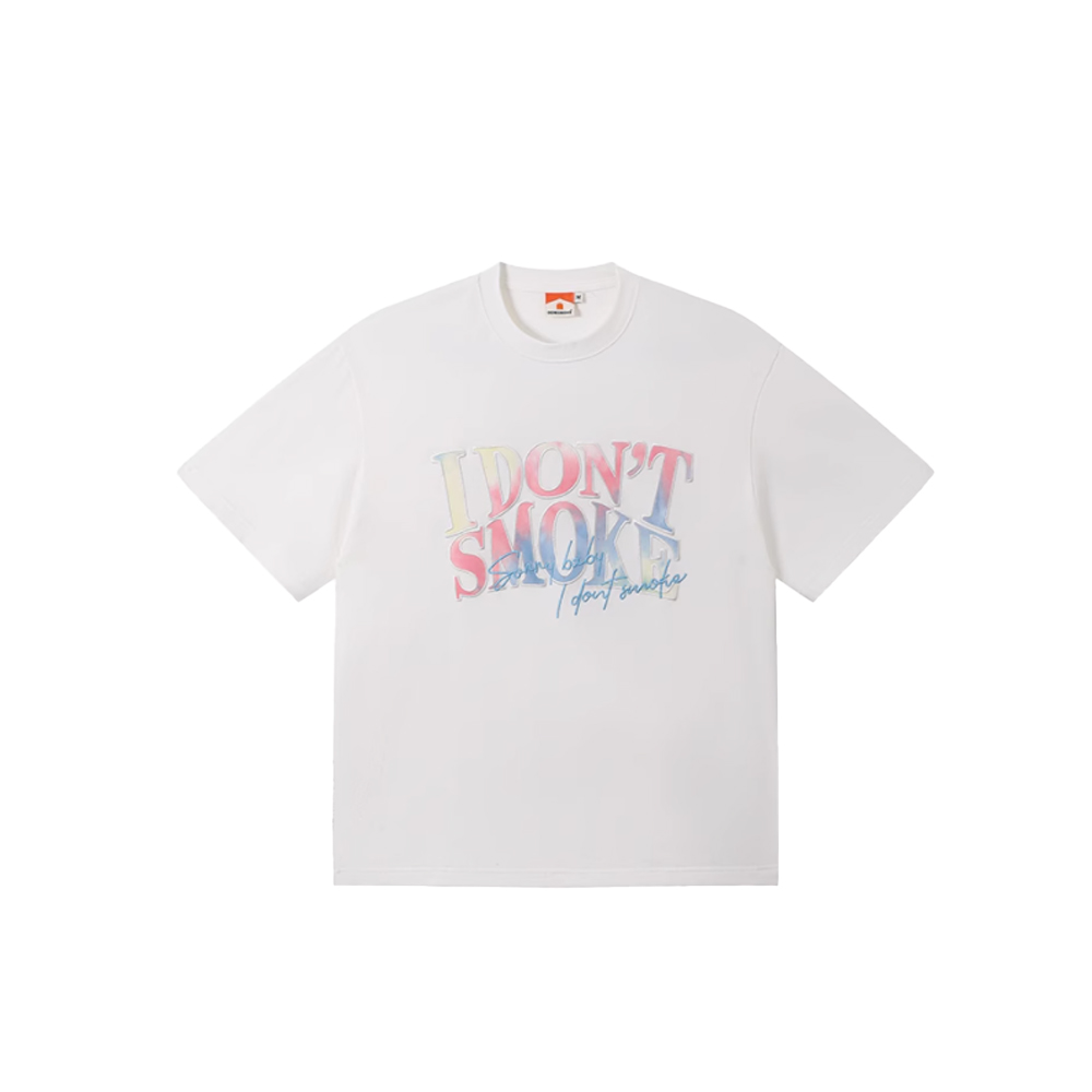 Donsmoke Tie-Dye Applique Tee - White