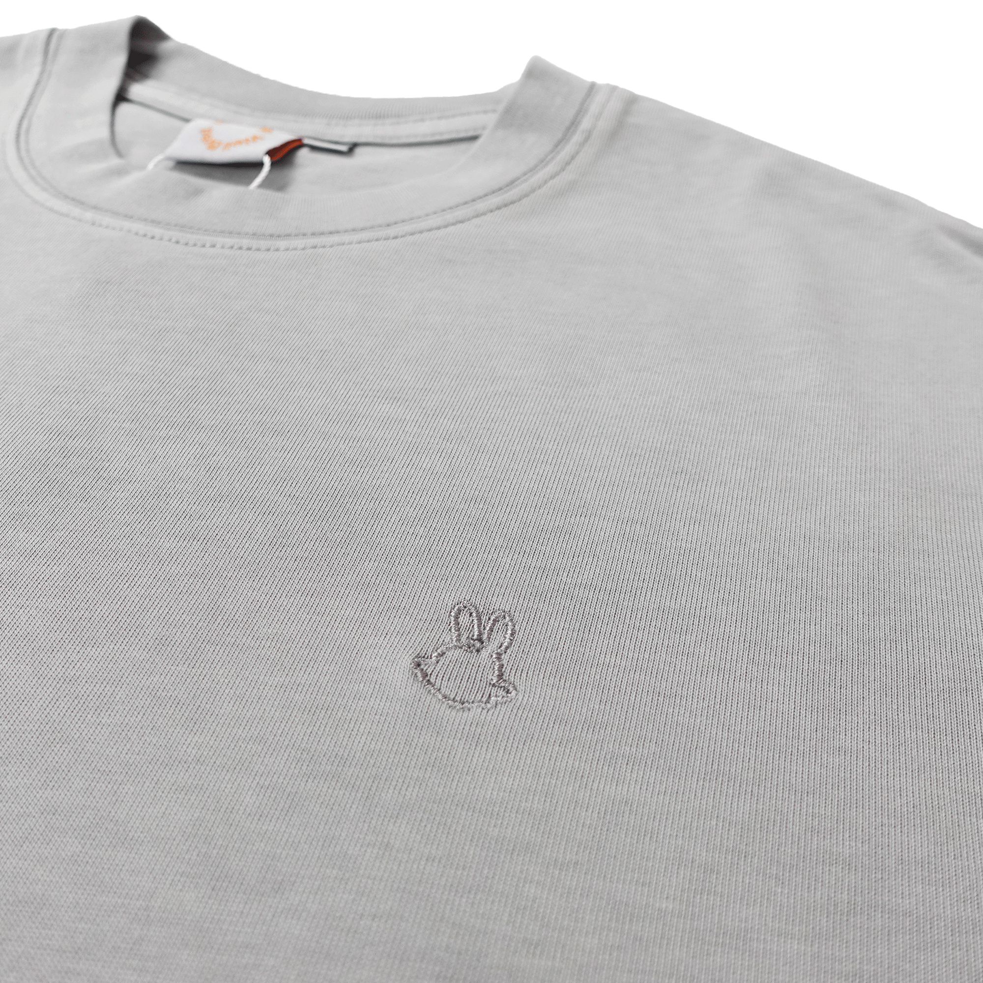 Wb Everyday Rabbit Emb Washed Tee - Ash