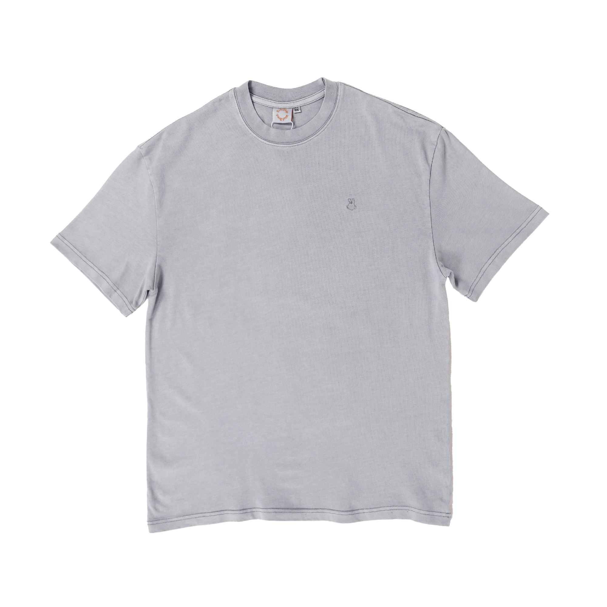 Wb Everyday Rabbit Emb Washed Tee - Ash