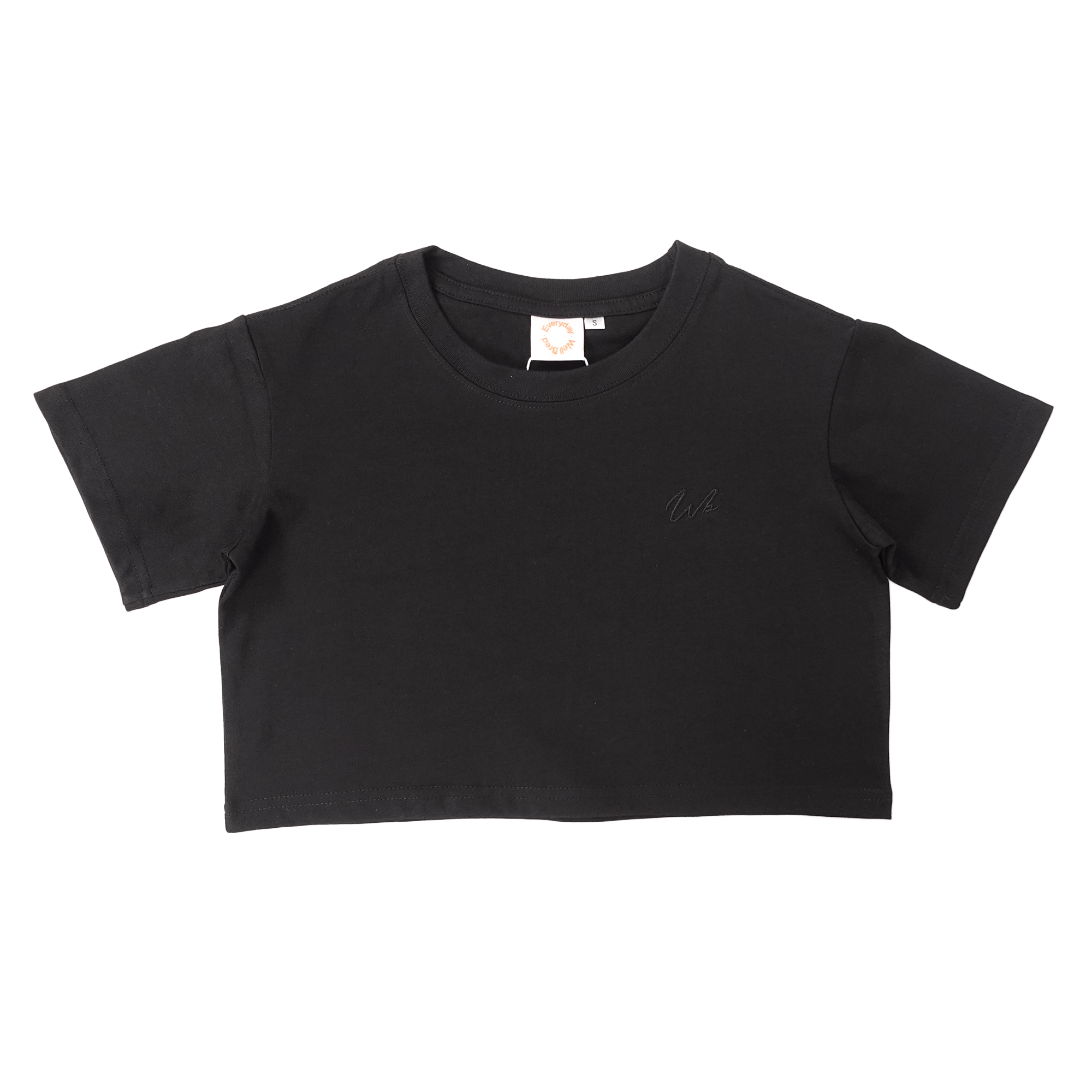 Wb Everyday Wm Wb Emb Crop Tee - Black