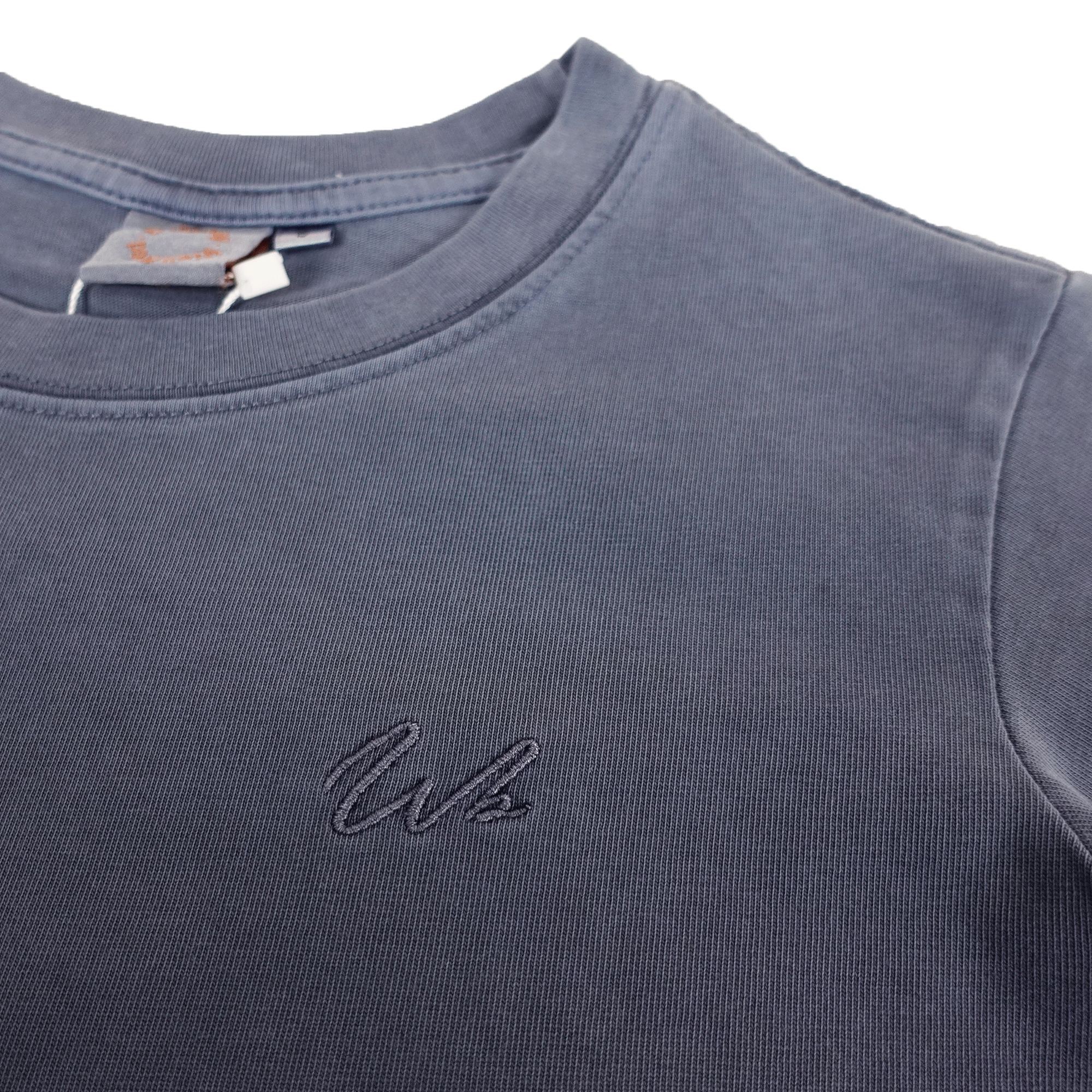 Wb Everyday Wm Wb Emb Washed Crop Tee - Blue