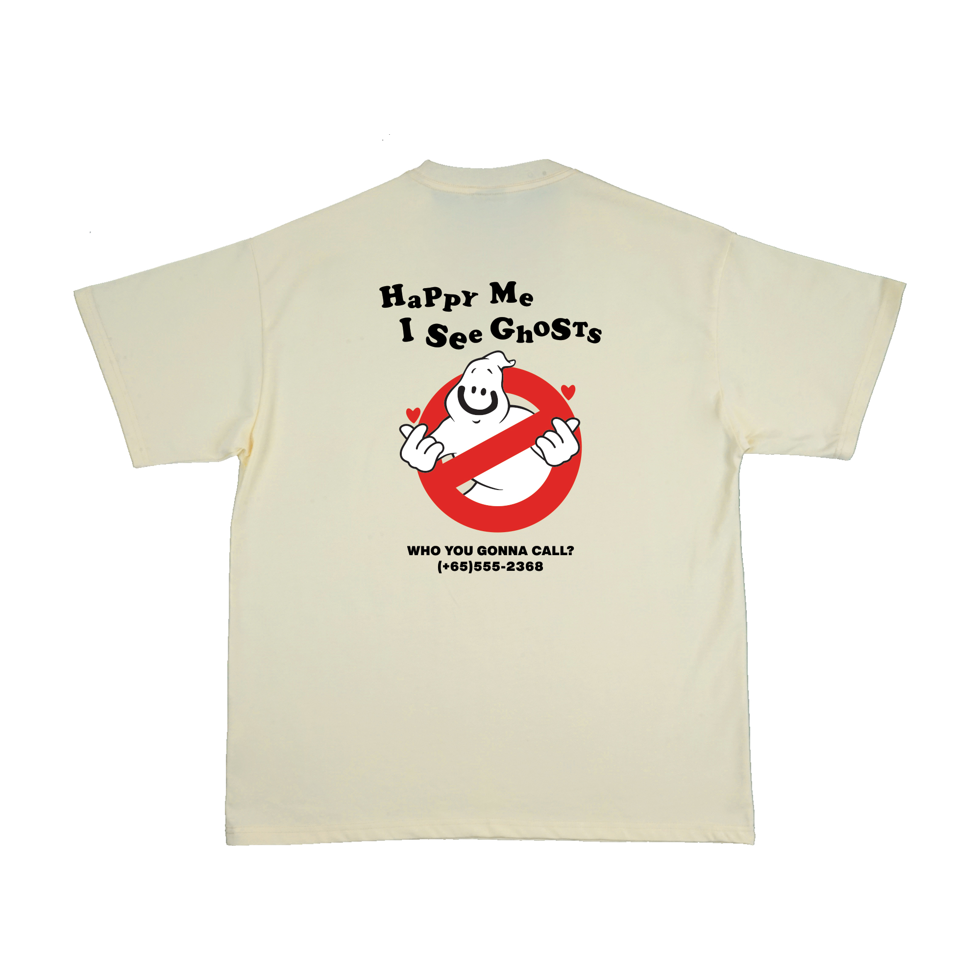 Happynauts Ghost Tee - Cream