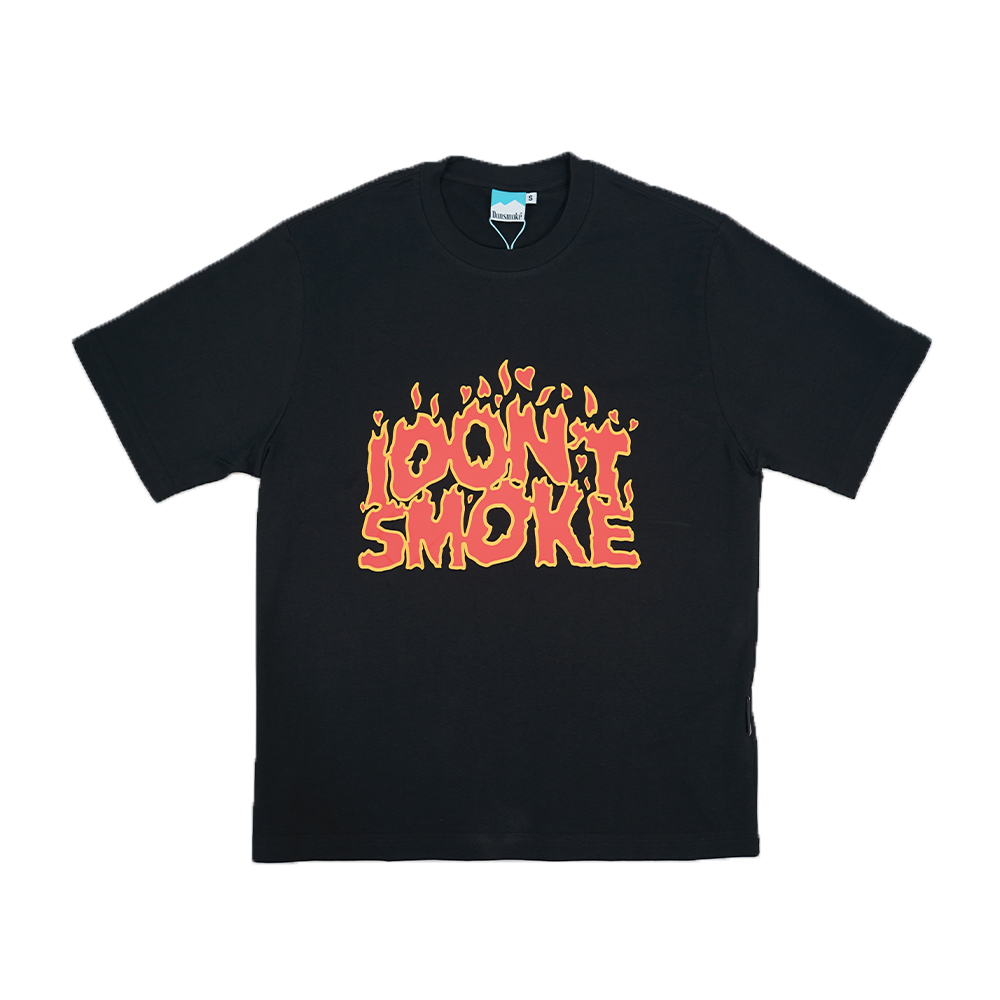 Donsmoke Burning Font Tee - Black