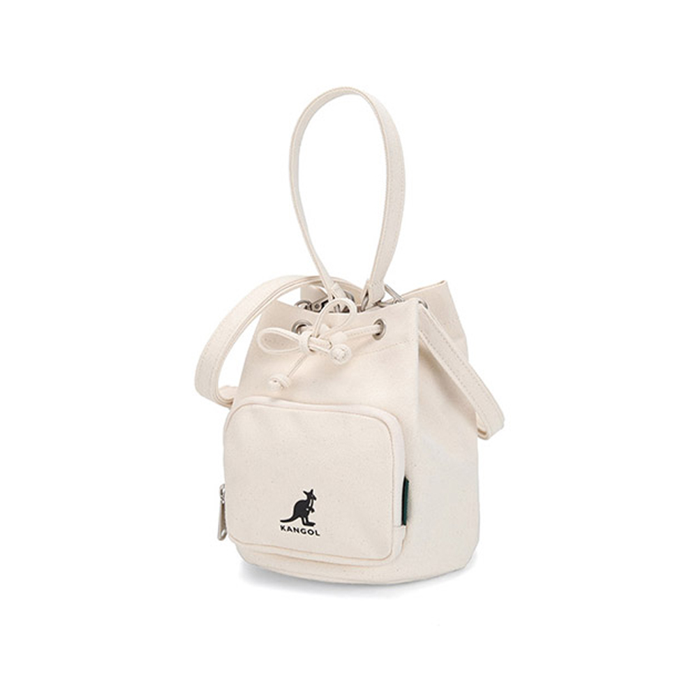 Kangol Lucky Canvas Bucket Bag - Ivory